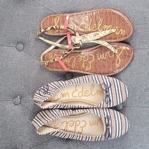 Sam Edelman 8.5 2 pair! Flats and Gigi sandal